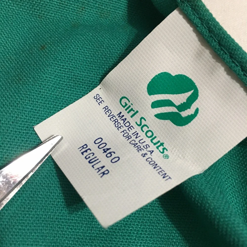 Girl Scouts Junior Sash Kids Regular Green Heart of Florida Troop 220 Patches